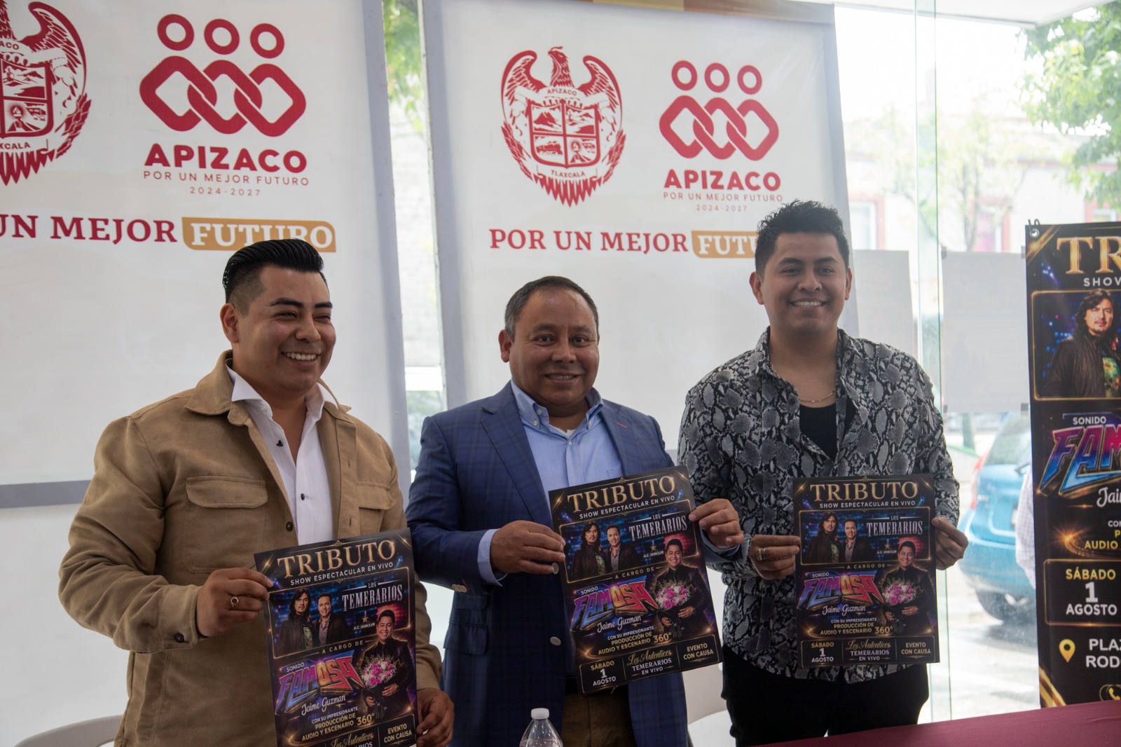 Anuncia Gobierno Municipal de Apizaco espectáculo tributo a Los Temerarios con propósito social y acceso solidario